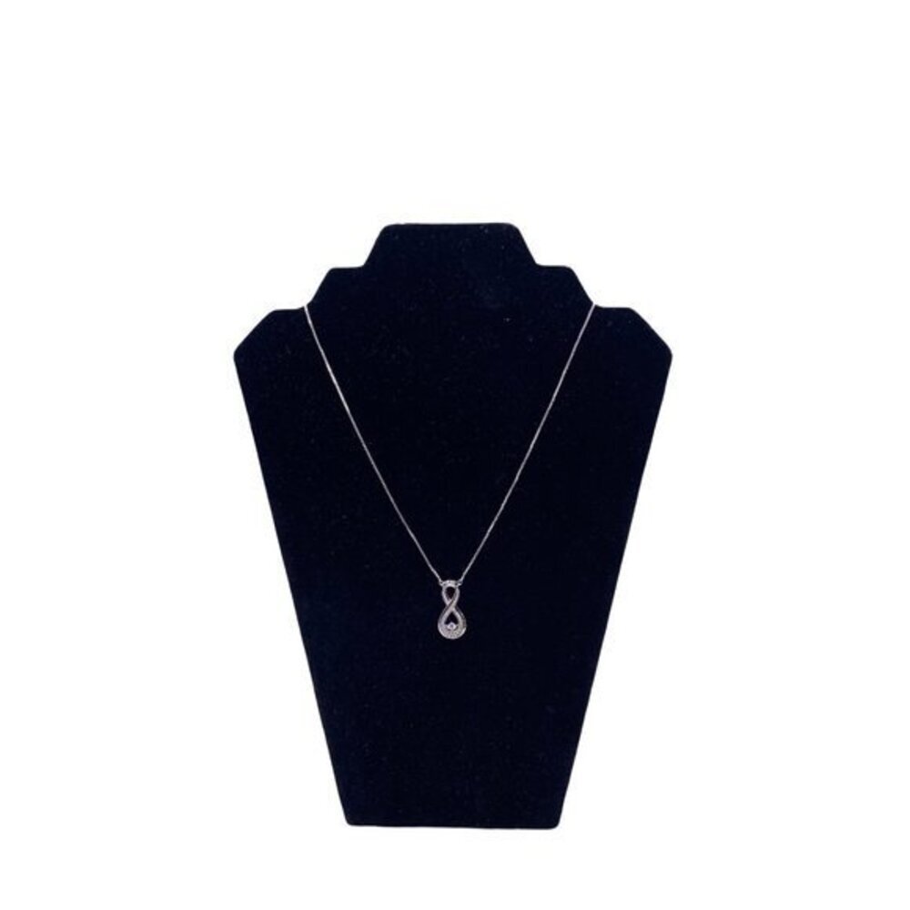 Infinity Pendant Necklace Women’s‎ Sliver Tone
